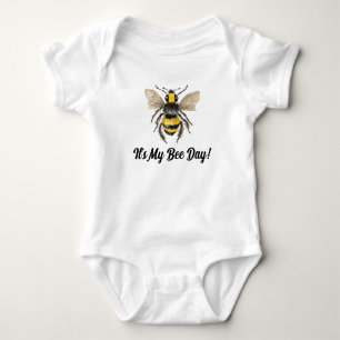 Body Para Bebê Querida Abelha Primeiro Aniversário Bebê Um Pedaço