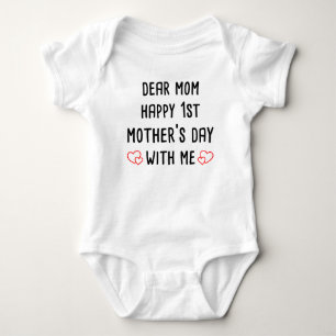 Body Para Bebê Querida mãe feliz dia de as mães de 1rua comigo