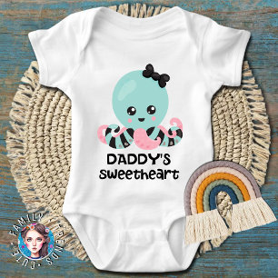 Body Para Bebê Querido do Papai Polvo Kawaii