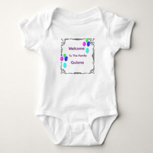 Body Para Bebê "Quiana" Bem-vinda à Família,