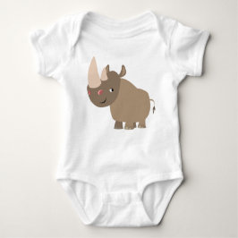 Body Para Bebê Quieto Cartoon Rhino Baby Roupa