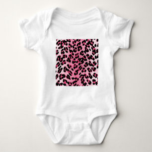 Body Para Bebê RAB Rockabilly Pink Cheetah Impressão