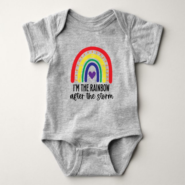 Body Para Bebê Rainbow Baby (Frente)