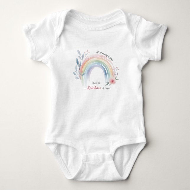 Body Para Bebê Rainbow Baby Miracle (Frente)