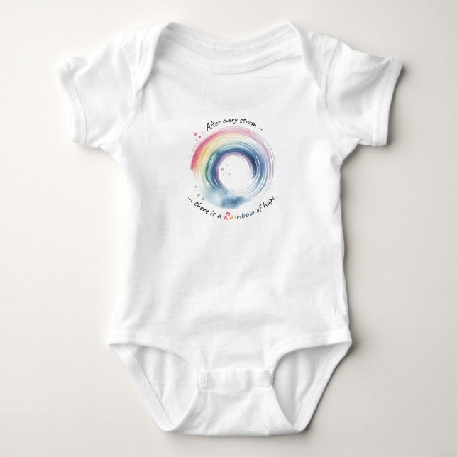 Body Para Bebê Rainbow Baby Miracle (Frente)