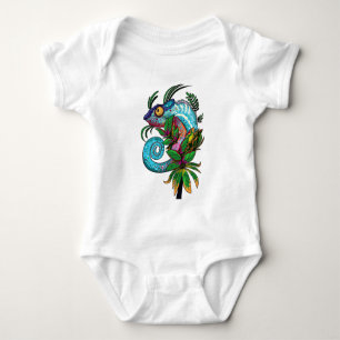 Body Para Bebê Rainbow Chameleon