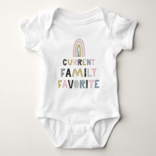 Body Para Bebê Rainbow Favorito da Família Atual