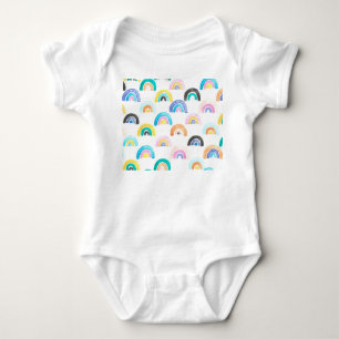 Body Para Bebê Rainbow infantil, Padrão de Crianças Aquecidas.