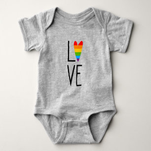 Body Para Bebê Rainbow Love