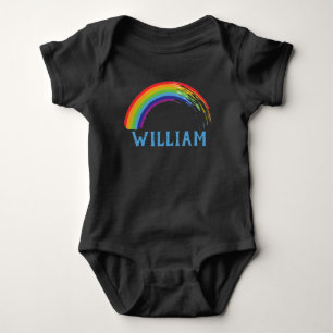 Body Para Bebê Rainbow Personalizado Bebê Jérsei Bonito