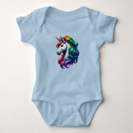 Body Para Bebê Rainbow Unicorn baby suite