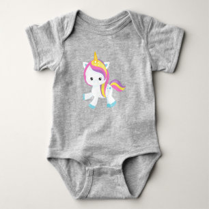 Body Para Bebê Rainbow Unicorn, Cute Unicorn, Star, Magic Unicorn