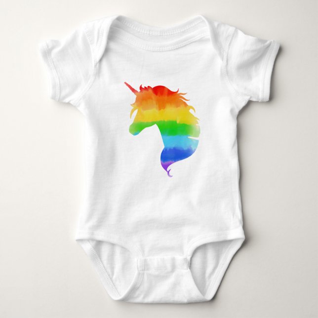 Body Para Bebê Rainbow Unicórnio (Frente)