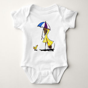 Body Para Bebê Raincoat do galgo italiano