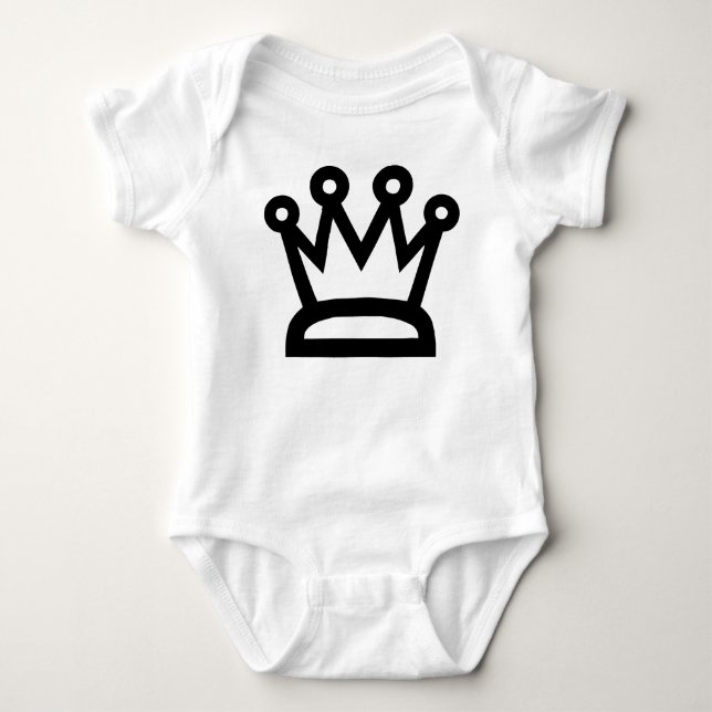 Body Para Bebê Rainha Branca (Frente)