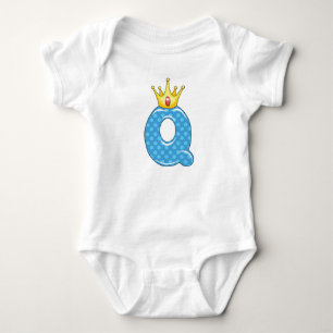 Body Para Bebê Rainha - Q Alfabeto com Coroa