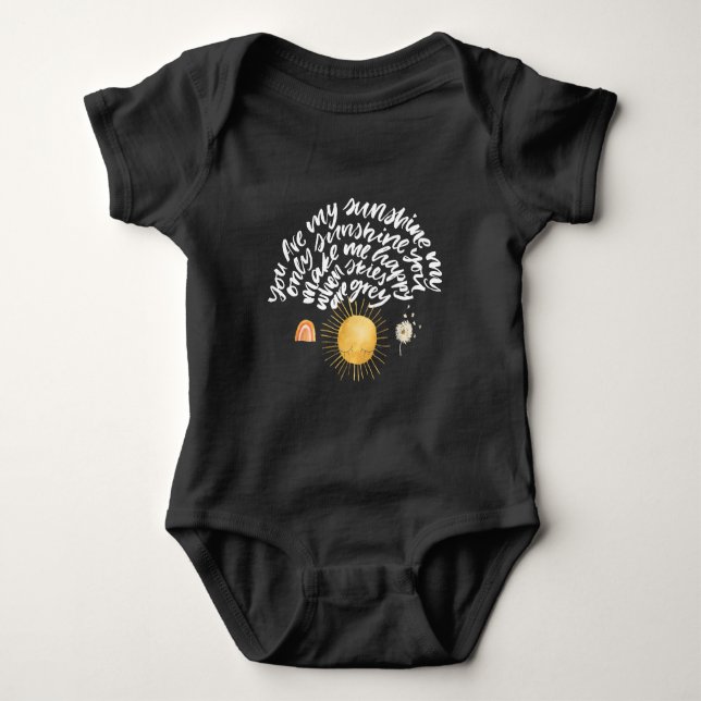 Body Para Bebê Raio de Sol | Você é Meu Sol (Frente)