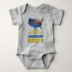 Body Para Bebê Raízes da Ucrânia Americana