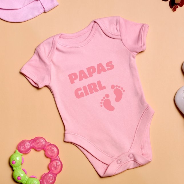 Body Para Bebê Rapariga de Papas - Pegadas (Criador carregado)