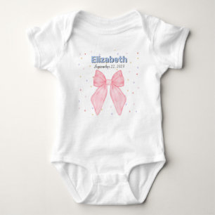 Body Para Bebê Rapariga Personalizada de Nome Personalizada de Ar