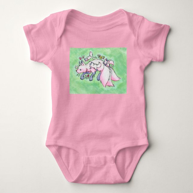 Body Para Bebê Raposa (Frente)