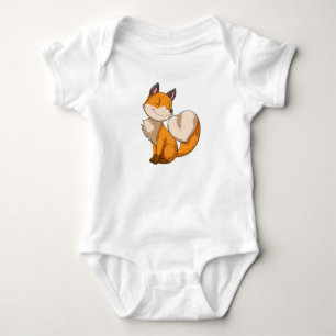 Body Para Bebê Raposa com Coração