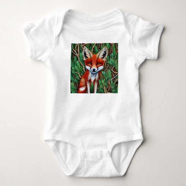 Body Para Bebê Raposa-do-mato-pequeno (Frente)