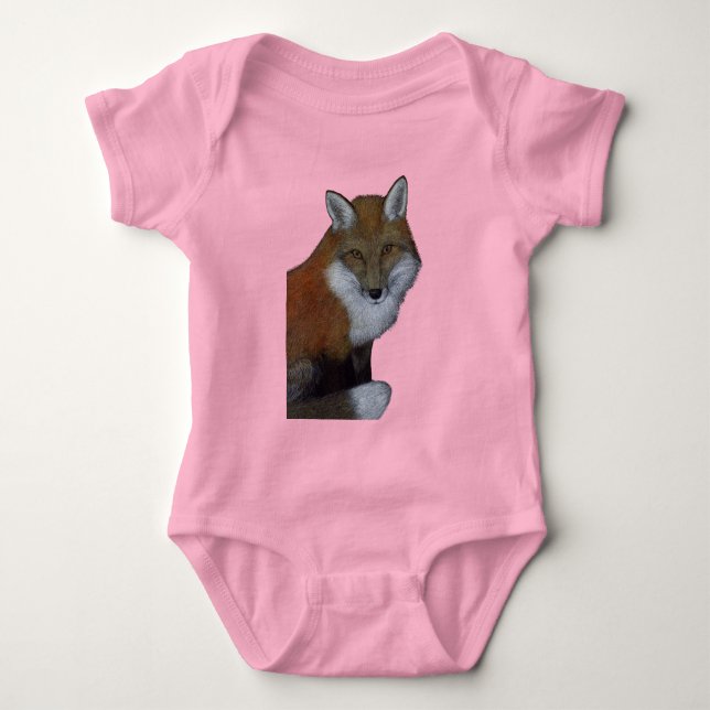 Body Para Bebê Raposa Vermelha (Frente)