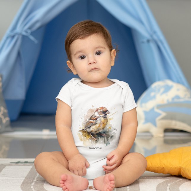 Body Para Bebê Rastreador de Aquarela Russo, personalizado (Criador carregado)