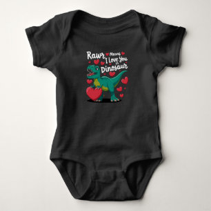 Body Para Bebê Rawr Significa Que Eu Te Amo Em Dinossauro T Rex D