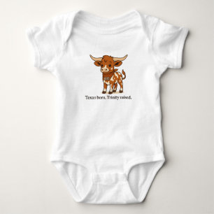 Body Para Bebê Reb o Longhorn – Nasceu no Texas. Criado pela Trin