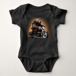 Body Para Bebê Rebel Sloth: Uma Motobicicleta Que Caminhava Com U
