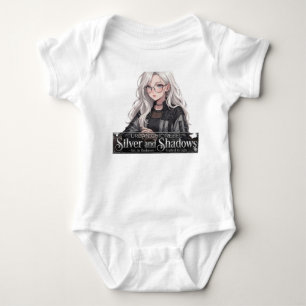 Body Para Bebê Rebelde Chic Urbano Prata e Sombras Garota de Anim