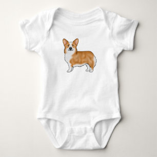 Body Para Bebê Red Pembroke Welsh Corgi - Adorável Design De Cach