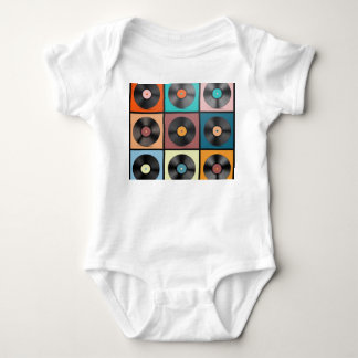 Body Para Bebê Registros de vinilo: conjunto retrô LP.