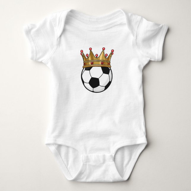 Body Para Bebê Rei da Coroa do Futebol (Frente)
