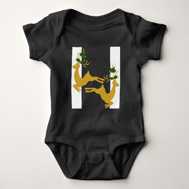 Body Para Bebê Reindeer (Frente)