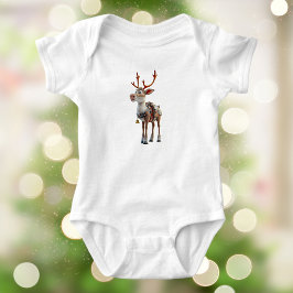 Body Para Bebê Reindeer Bebê Bodyfit