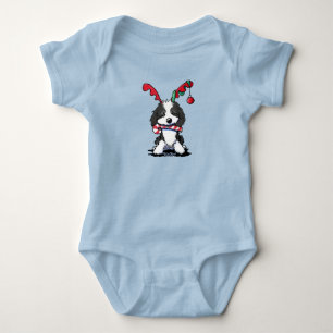 Body Para Bebê Reindeer do Havanês de Natal KiniArt