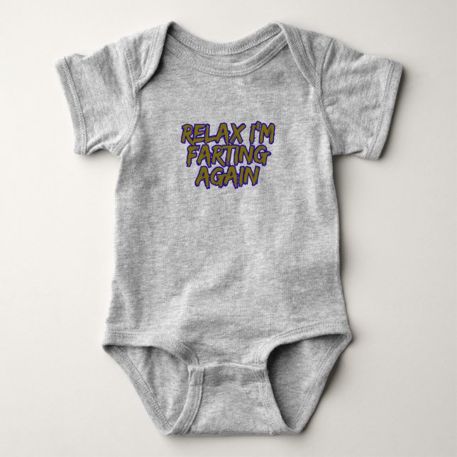 Body Para Bebê Relaxa, estou peidando novamente (Frente)