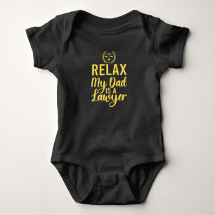 Body Para Bebê Relaxe. Minha Pai é um Pai engraçado.