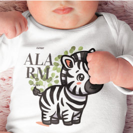 Body Para Bebê Relógio Alarme Mais Fofo Bebê Zebra