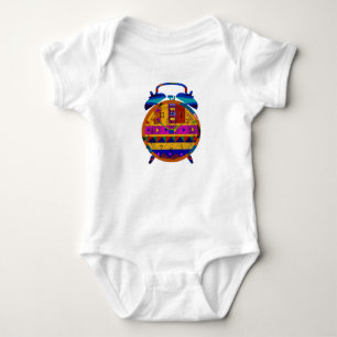 Body Para Bebê Relógio de alarme