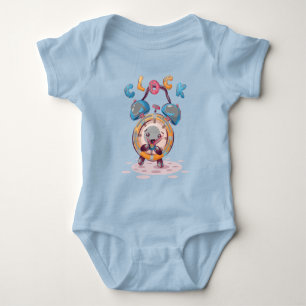 Body Para Bebê Relógio de Cartoons Bebê-macarrão