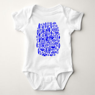 Body Para Bebê Resumo 100813 - Azul
