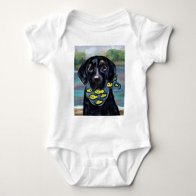 Body Para Bebê Retriever Labrador (Frente)