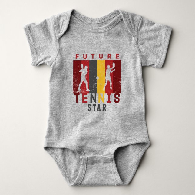Body Para Bebê Retro cores, tênis jogadores, grunge    lookbaby  (Frente)