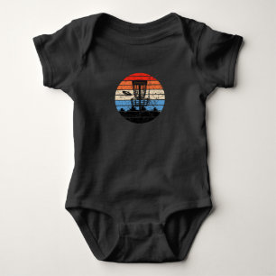 Body Para Bebê Retro de Golf Disco Golf Frisbee