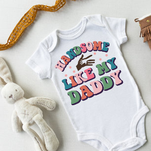 Body Para Bebê Retro Engraçado Bonito Como Meu Pai