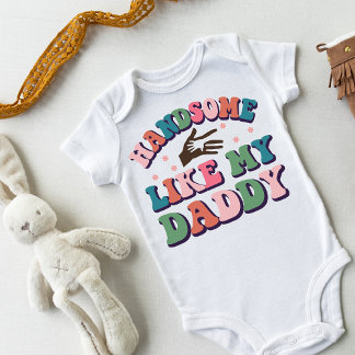 Body Para Bebê Retro Engraçado Bonito Como Meu Pai